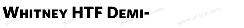 Whitney HTF Demi字体转换